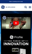 How geappliances.com looks like on a mobile device such as an iPhone.