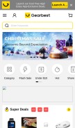How gearbest.com looks like on a mobile device such as an iPhone.