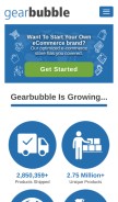 How gearbubble.com looks like on a mobile device such as an iPhone.