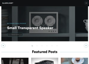 How gearhungry.com looks like on a tablet such as an iPad.