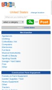 How geebo.com looks like on a mobile device such as an iPhone.