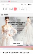How gemgrace.com looks like on a mobile device such as an iPhone.