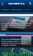 How genbeta.com looks like on a mobile device such as an iPhone.