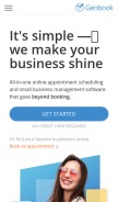 How genbook.com looks like on a mobile device such as an iPhone.