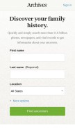 How genealogyaffiliates.com looks like on a mobile device such as an iPhone.