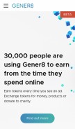 How gener8ads.com looks like on a mobile device such as an iPhone.