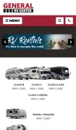 How generalrv.com looks like on a mobile device such as an iPhone.
