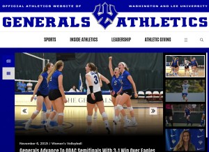 How generalssports.com looks like on a tablet such as an iPad.