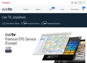 How geniatech.eu looks like on a tablet such as an iPad.