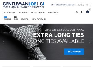 How gentlemanjoe.com looks like on a tablet such as an iPad.