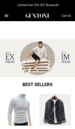 How gentoni.co looks like on a mobile device such as an iPhone.
