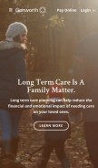 How genworth.com looks like on a mobile device such as an iPhone.