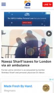 How geo.tv looks like on a mobile device such as an iPhone.