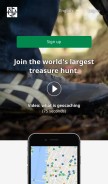 How geocaching.com looks like on a mobile device such as an iPhone.