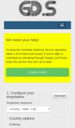 How geodata.solutions looks like on a mobile device such as an iPhone.