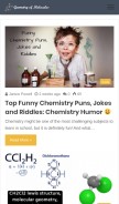 How geometryofmolecules.com looks like on a mobile device such as an iPhone.