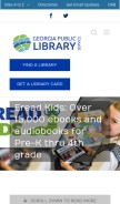 How georgialibraries.org looks like on a mobile device such as an iPhone.