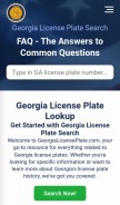 How georgialicenseplate.com looks like on a mobile device such as an iPhone.