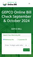 How gepcoonlinebil.pk looks like on a mobile device such as an iPhone.