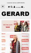 How gerardfashions.com looks like on a mobile device such as an iPhone.