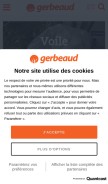 How gerbeaud.com looks like on a mobile device such as an iPhone.