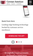 How germanamerican.com looks like on a mobile device such as an iPhone.