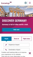How germanwings.com looks like on a mobile device such as an iPhone.