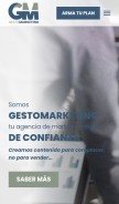 How gestomarketing.com.mx looks like on a mobile device such as an iPhone.