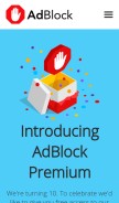 How getadblock.com looks like on a mobile device such as an iPhone.