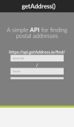 How getaddress.io looks like on a mobile device such as an iPhone.