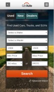 How getauto.com looks like on a mobile device such as an iPhone.