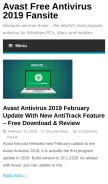 How getavast.net looks like on a mobile device such as an iPhone.