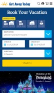 How getawaytoday.com looks like on a mobile device such as an iPhone.