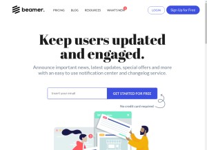 How getbeamer.com looks like on a tablet such as an iPad.