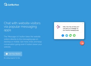 How getbutton.io looks like on a tablet such as an iPad.