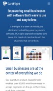 How getcardflight.com looks like on a mobile device such as an iPhone.