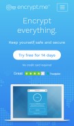 How getcloak.com looks like on a mobile device such as an iPhone.