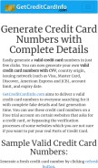 How getcreditcardinfo.com looks like on a mobile device such as an iPhone.