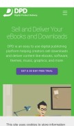 How getdpd.com looks like on a mobile device such as an iPhone.