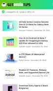 How getdroidtips.com looks like on a mobile device such as an iPhone.