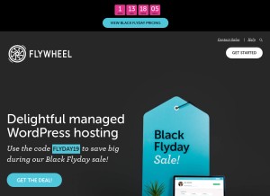 How getflywheel.com looks like on a tablet such as an iPad.