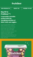 How getfruitlove.com looks like on a mobile device such as an iPhone.