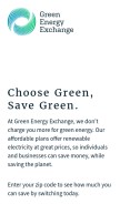 How getgex.com looks like on a mobile device such as an iPhone.