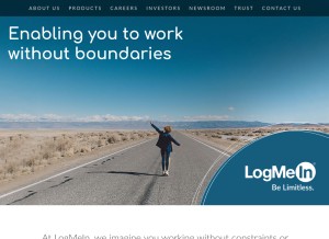 How getgo.com looks like on a tablet such as an iPad.