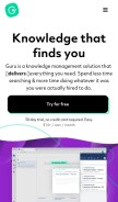 How getguru.com looks like on a mobile device such as an iPhone.