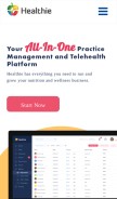 How gethealthie.com looks like on a mobile device such as an iPhone.