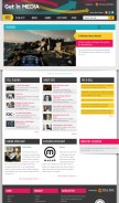 How getinmedia.com looks like on a mobile device such as an iPhone.