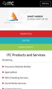 How getitc.com looks like on a mobile device such as an iPhone.