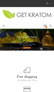 How getkratom.com looks like on a mobile device such as an iPhone.