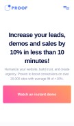 How getmoreproof.com looks like on a mobile device such as an iPhone.